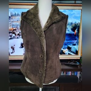 Eddie Bauer authentic Seattle Suede Women's vest Size S